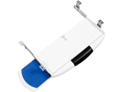 Bandeja Para Teclado E Mouse Alipis, Branca, Com Gaveta Deslizante, Ideal Para Uso Sob A Mesa De Escritório