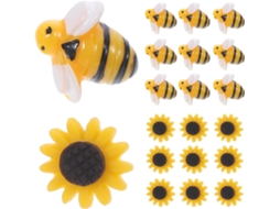 Tachinhas Decorativas Com Desenho Abelha E Girassol Para Cortiça, Itens De Decoração Para Casa, Tachinhas Pequenas