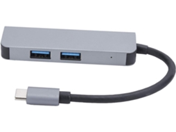 Hub Usb-c De Alta Definição Com Saída Usb 3.0 E Estação Acoplamento