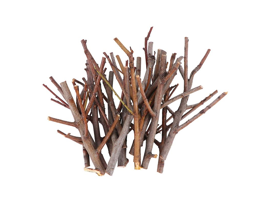 15Pcs Varas de Madeira de Simulação ALLINLESS
