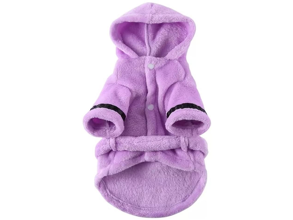 Pijamas E Roupão De Banho Com Capuz Para Pets De Algodão Macio Espesso Super Absorvente