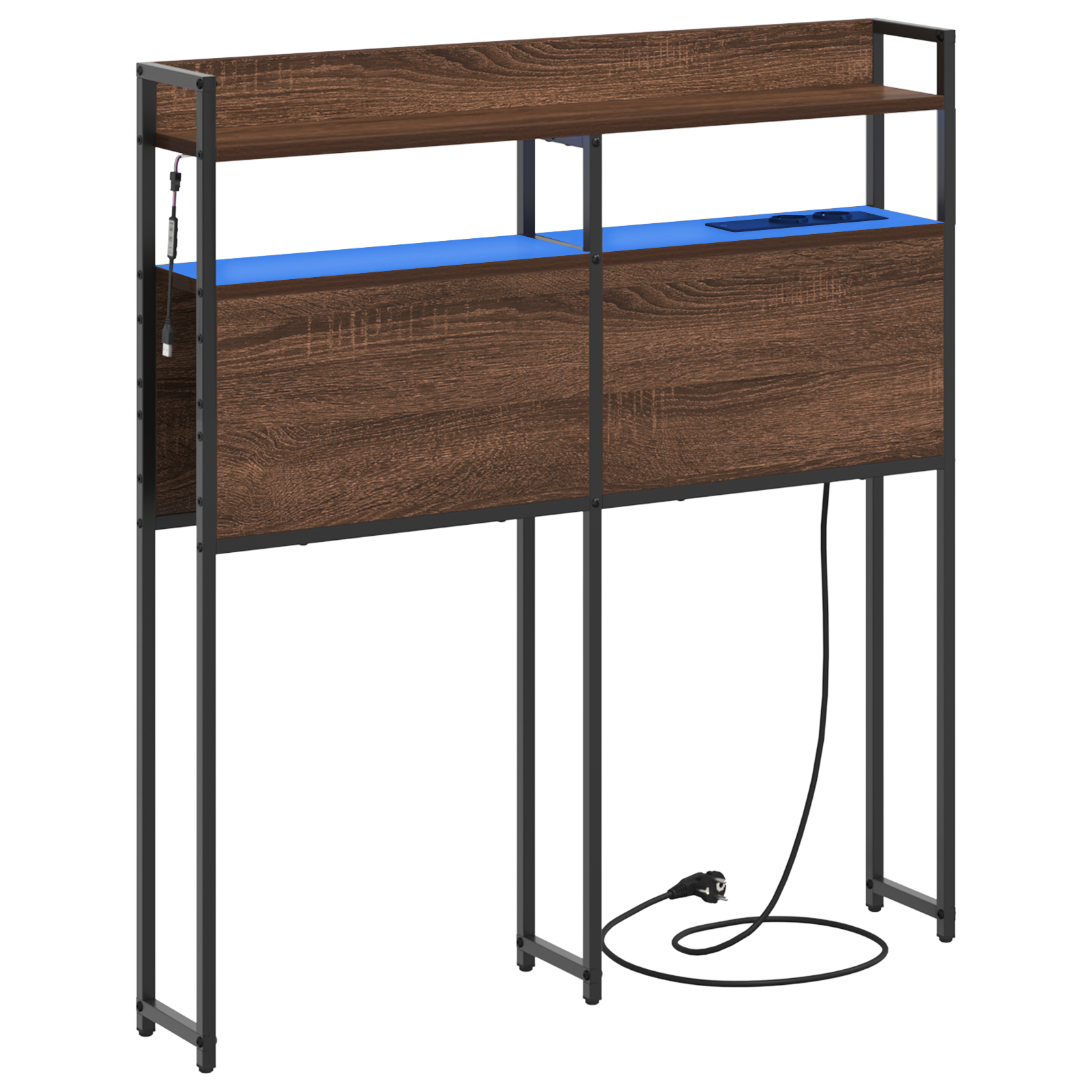 Conjunto 1 Cabeceira Vidaxl Castanho Derivados De Madeira (98 Cm)