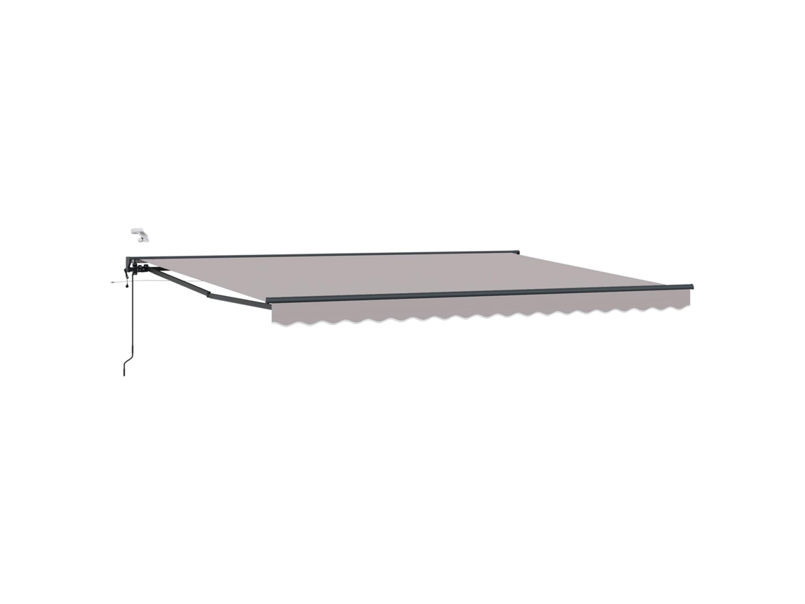 Vidaxl Toldo Retrátil Elétrico Cinzento-claro E Antracite 4 × 3,5 M