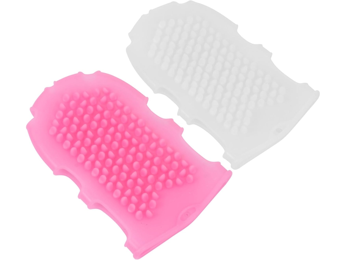 Conjunto Hemobllo Com 2 Escovas Corporais De Silicone, Fáceis De Transportar, Para Massagem E Esfoliação Corporal