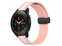 Pulseira De Silicone Dobrável Com Zíper Magnético Para Xiaomi Mi Watch S1 Pro 22mm