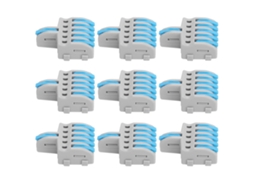 Laxiscreed Conector De Fiação Quick-connect Com 1 Entrada E 5 Saídas, Fácil De Instalar