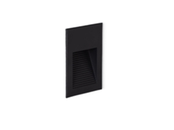 Baliza Exterior Led  5 W Para Encastrar Na Parede Em Alumínio Olite 2700k Preto Branco Quente