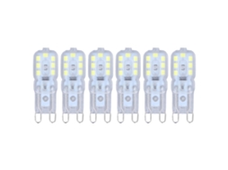 Lâmpada G9 Led regulável 3w 14 Leds luz quente 220v para lustre de mesa 6pcs