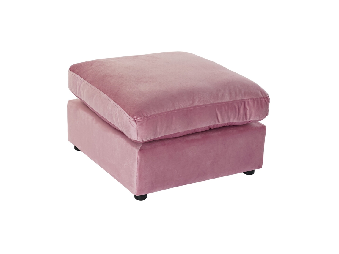 Apoio para os Pés em Poliéster Rosa, 55x55x30cm ALEXANDRA HOUSE LIVING
