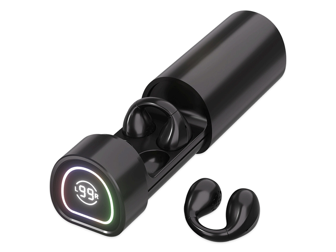 Fones de Ouvido Sem Fio, Fones de Ouvido Esportivos Abertos, Fones de Ouvido com Clipe, Bluetooth 5.3 com Microfone. MDUG