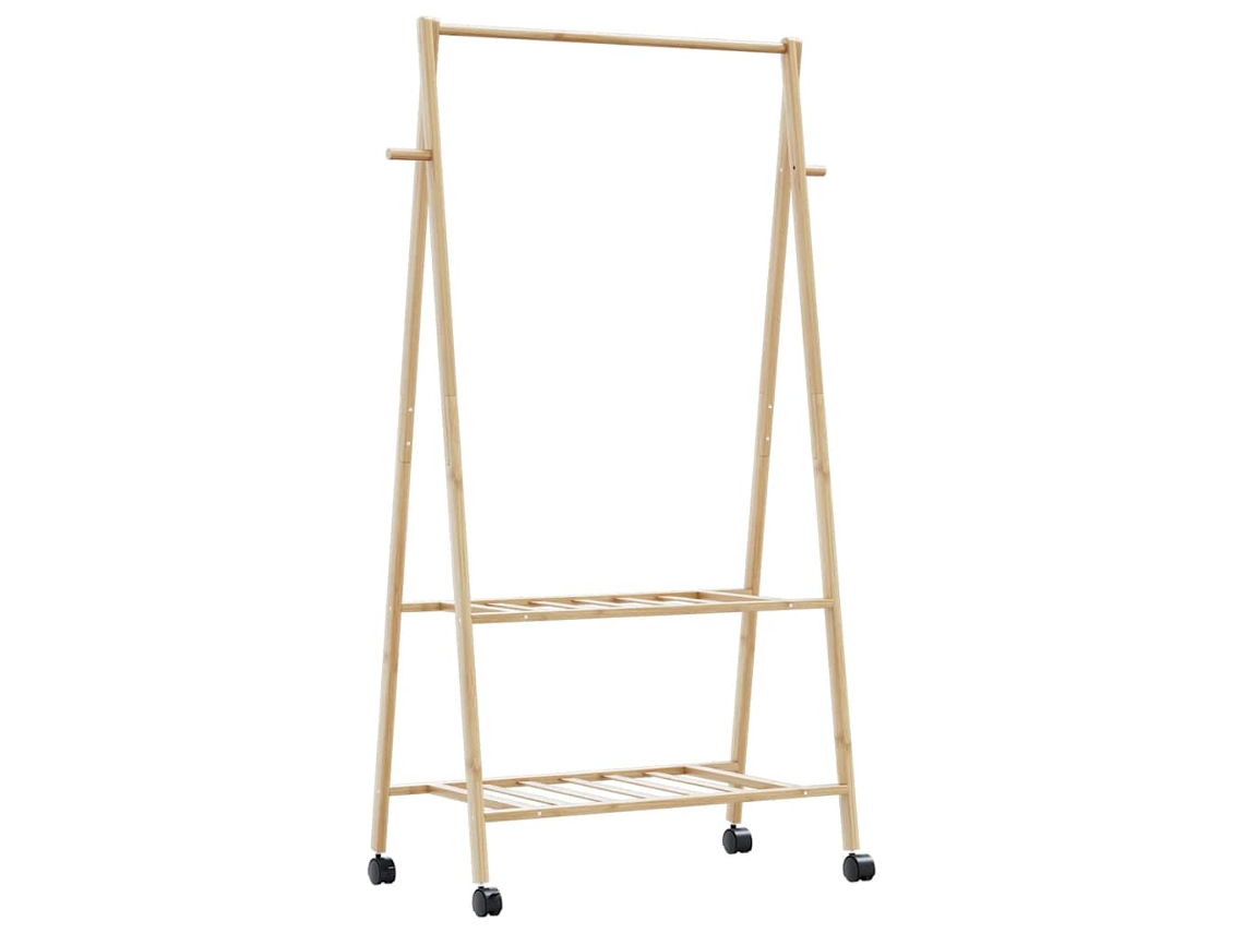 Clothes Rack, Clothes Racks Vidaxl Marrom Bambu (96 Cm)