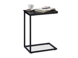 Mesa Lateral Preta Com Base De Metal B2x