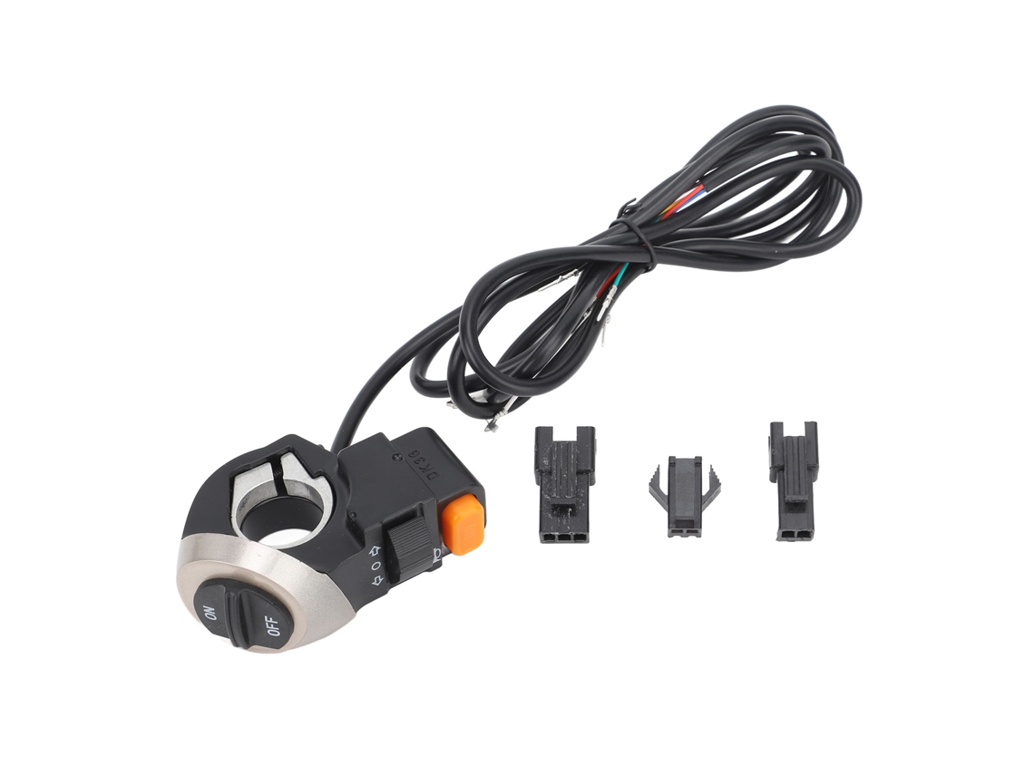 Comando De Luz E Buzina Com Fio 1,5m Para Scooter Elétrico Kugoo M4 Diâmetro 22mm
