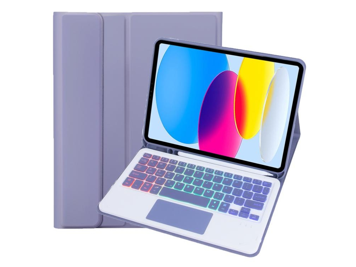 Capa Com Teclado Bluetooth Retroiluminado E Slot Para Caneta Para Ipad Pro 9.7 Polegadas Português