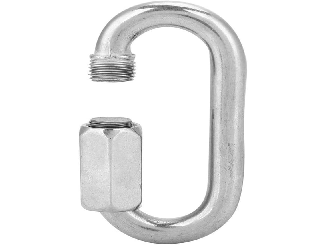Mosquetão Para Chaveiro Com Mola, De Aço Inoxidável Alta Resistência