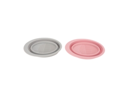 2 Piezas Tazon De Silicona Plegable Para Limpiar Brochas De Maquillaje Y Esponjas