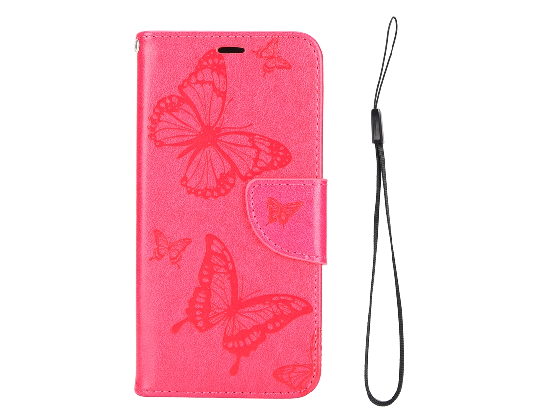 Capa LAXISCREED Iphone 12 Pro Rosa com Slot Cartão