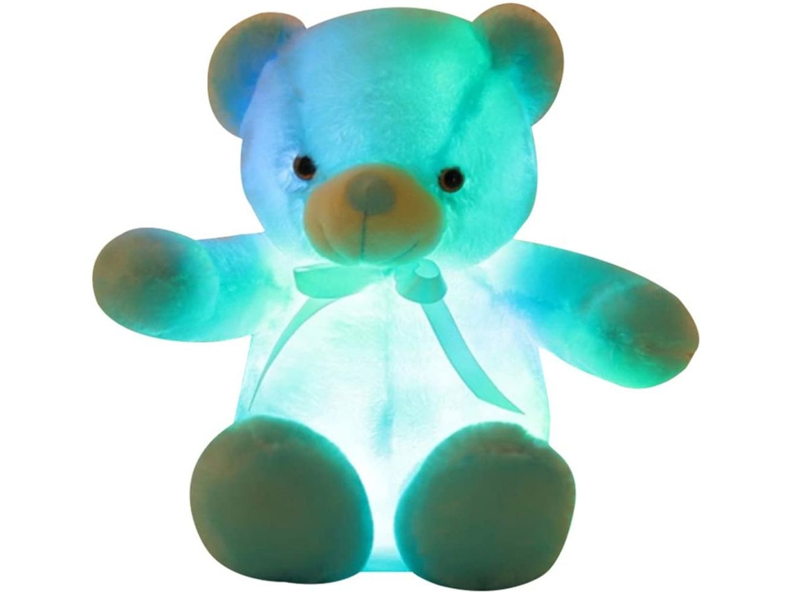 Urso Teddy Luminoso Colorido Com Led Luz Noturna Urso De Pelúcia Brilhante Brinquedo Para Crianças E Mulheres