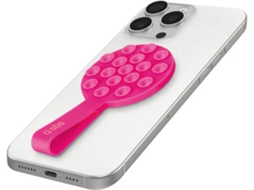Suporte com Ventosa SBS com Pega de Segurança (Compatível com MagSafe - Rosa)