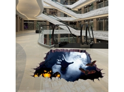 Adesivo De Parede De Terror Com Visualização 3d, Mural De Chão À Prova Dágua E Removível, Decoração Para Casa 4560 Cm Slowmoose (mãos Fantasmas)