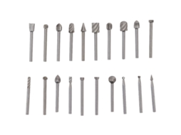 Conjunto de 20 brocas HSS para corte de madeira em furadeira rotativa, fresadora, marceneira e entalhe.