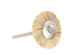 Laxiscreed Escova De Pelos De Porco Branco Com Cabo De Metal Para Polimento E Remoção De Ferrugem