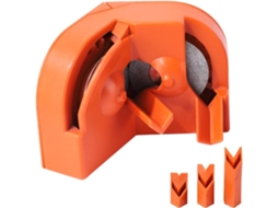 Afiador De Brocas 2-16mm, Laranja 108x69mm, 147g, Com 3 Adaptadores, Prático E Eficiente