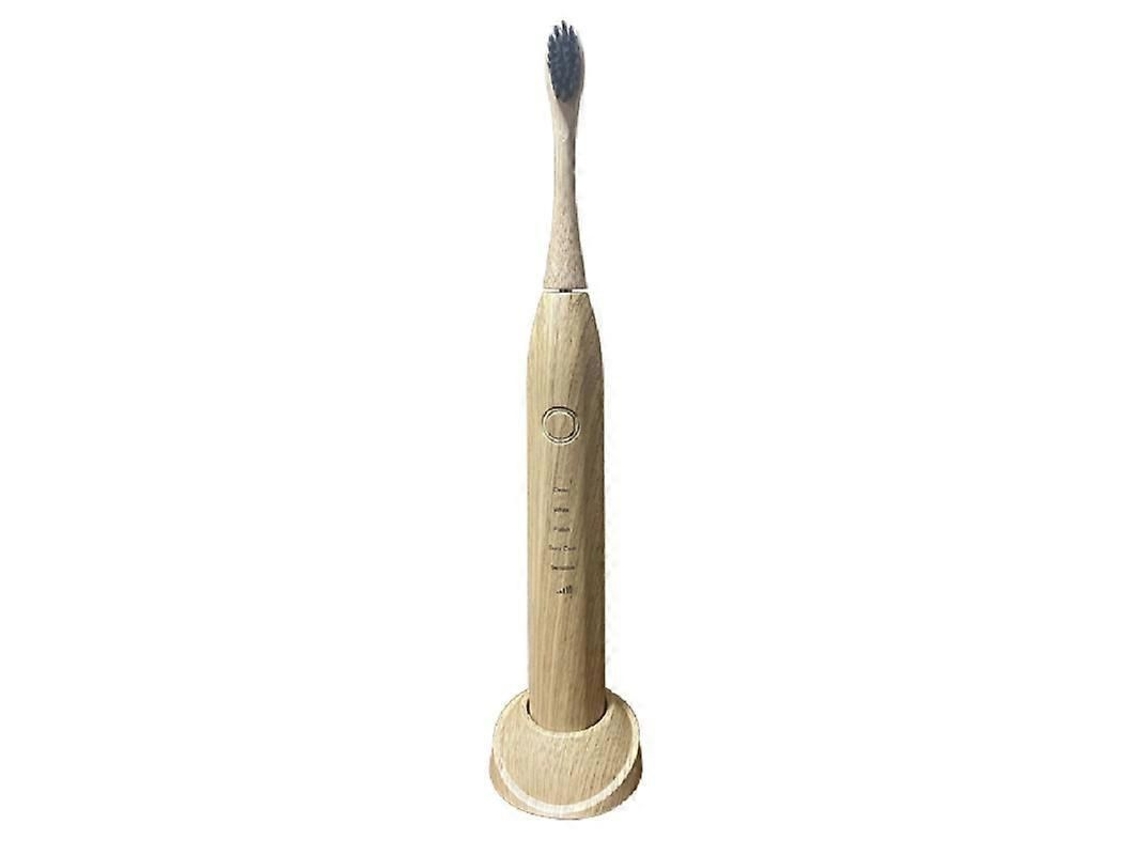Escova De Dentes Elétrica De Bambu Escova De Dentes De Carvão Inteligente Cerdas De Nylon