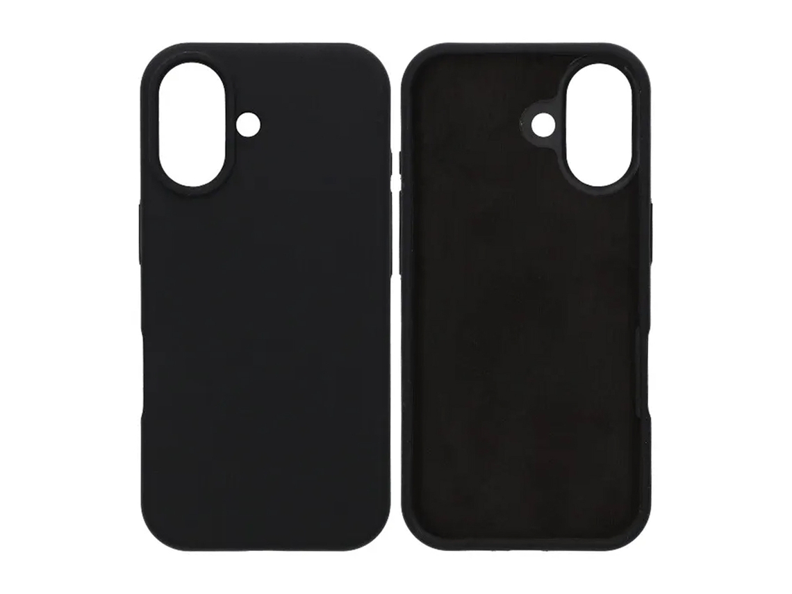 Capa De Silicone Macio Para Iphone 17 - Preta