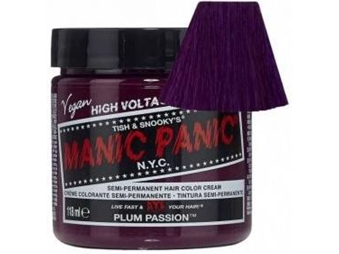 Creme de Coloração Semi-Permanente MANIC PANIC Plum Passion (118 ml)