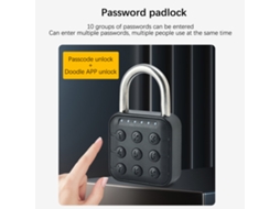Cadeado Inteligente Tuya Ip65 Anti água Resistente Ferrugem