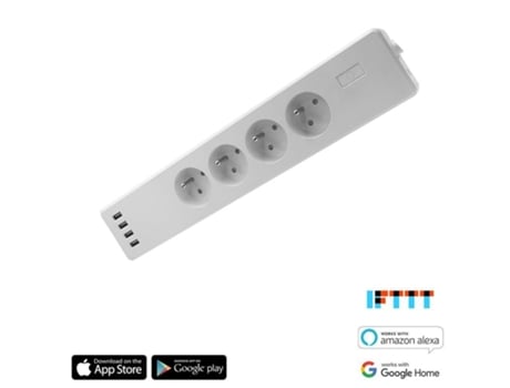 Iqtech Smartlife Wt004 Smart Wi-Fi Four-Socket Adapter 10A 4X Usb Socket