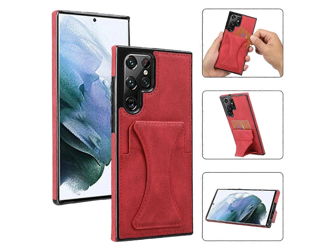 Capa Protetora Ultrafina E Resistente A Impactos Para Samsung Galaxy S23 Ultra 5g Com Suporte.