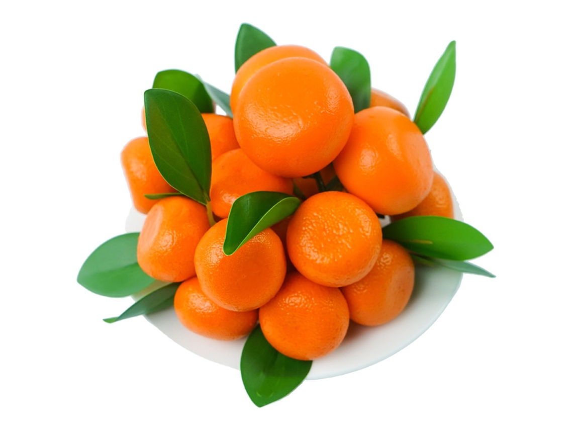 Laranja falsa artificial simulação mini para decoração de casa festas cozinha natal casamento 18un S/MARCA