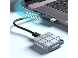 Caixa externa para SSD Maiwo M.2 2230 NVMe USB-C 3.2 Gen2 para PCI e NVMe