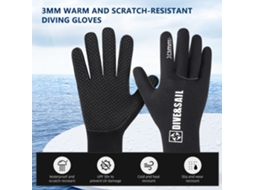 Luvas De Mergulho 3mm Quentes Anti-emborrachamento Upf 50+ Uv Resistente Ao Frio E Deslizamento Para Atividades Aquáticas De Inverno