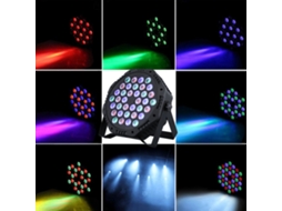 Rebe-lâmpada Par De Cena Com 36 Leds 100-240v, Modos Dmx512/som/escravo/automático, Para Festa Disco Natal Dj Show