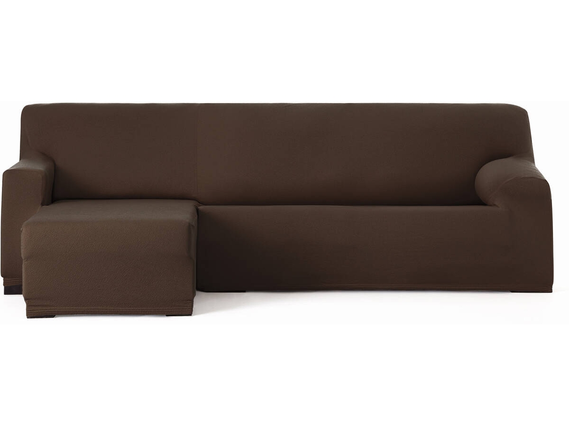 Capa de Chaise Longue Esquerda para Braço Curto EYSA Premium Bronx Tecido Multielástico (250-310 cm - Poliéster - Marrón)