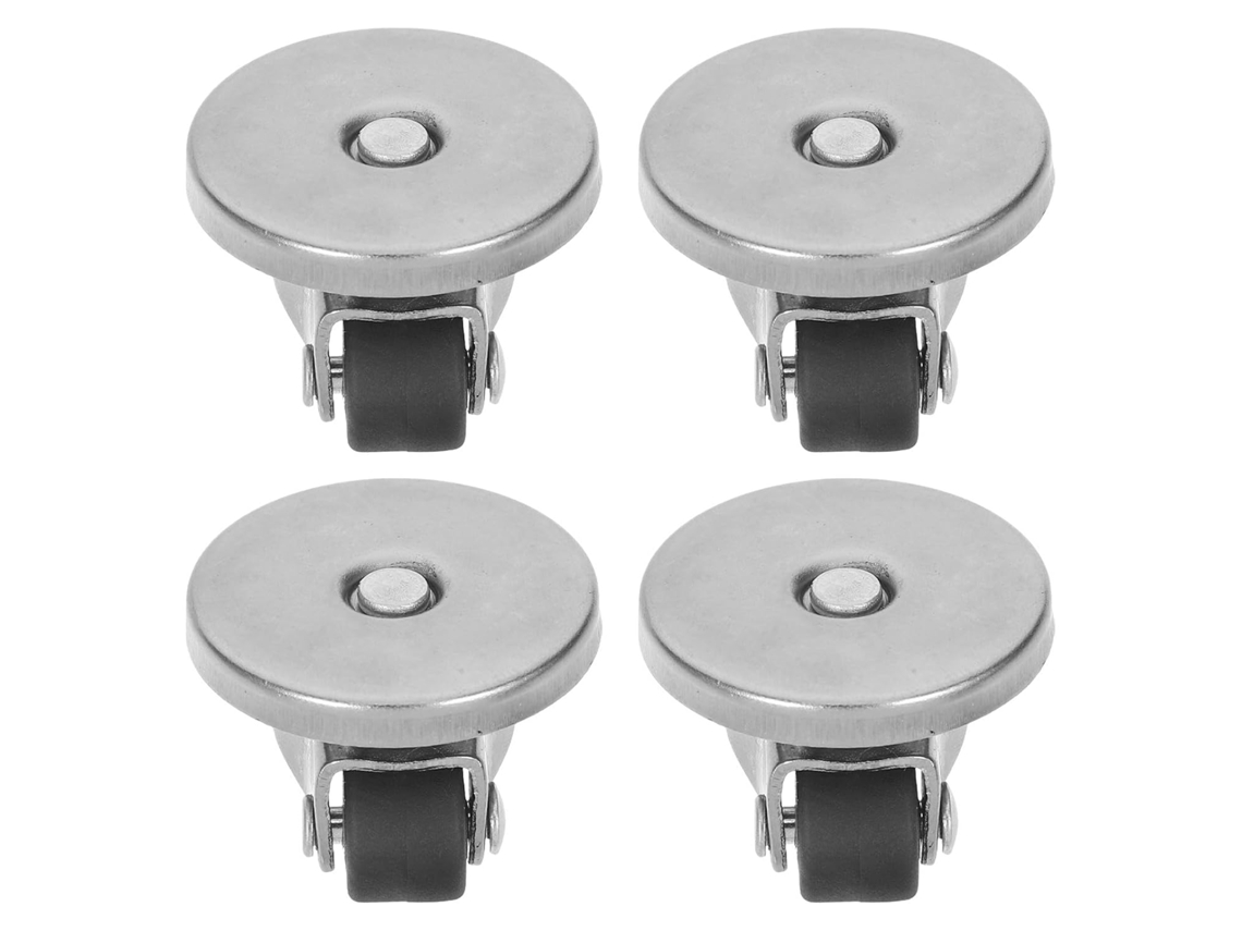 Conjunto De 4 Rodízios Adesivos Universais, 1,27 Cm (0,5 Polegadas)