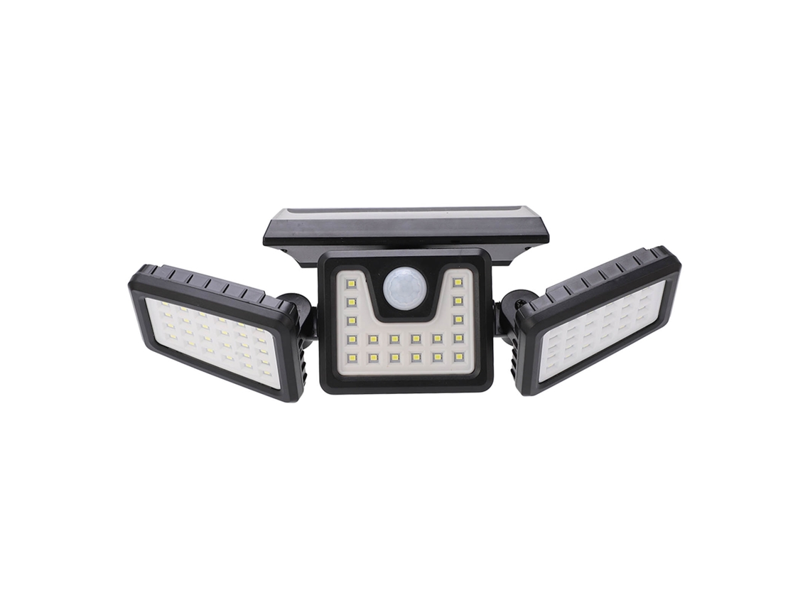 Luzes Solares Exteriores Laxiscreed Com Sensor De Movimento, 3 Cabeças Ajustáveis E Proteção Ip65