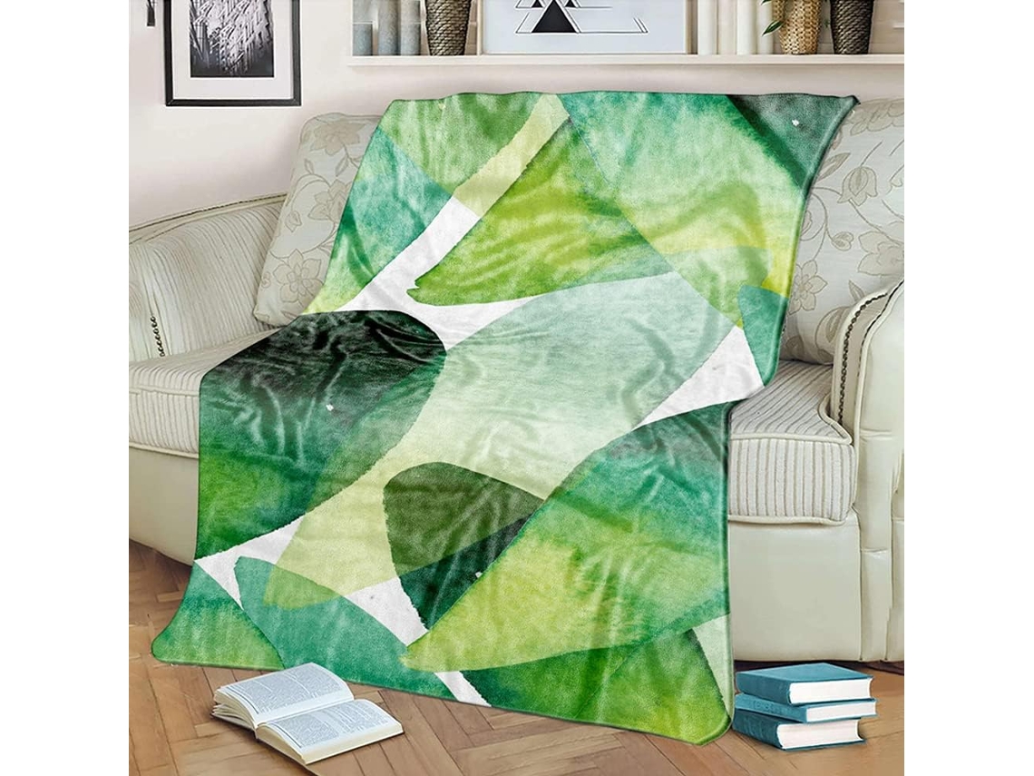 Manta de Verão Fansu em Flanela Microfibra Macia e Fofa com Estampa 3d Ideal para Sofá Cama Mantém o Corpo Aqu