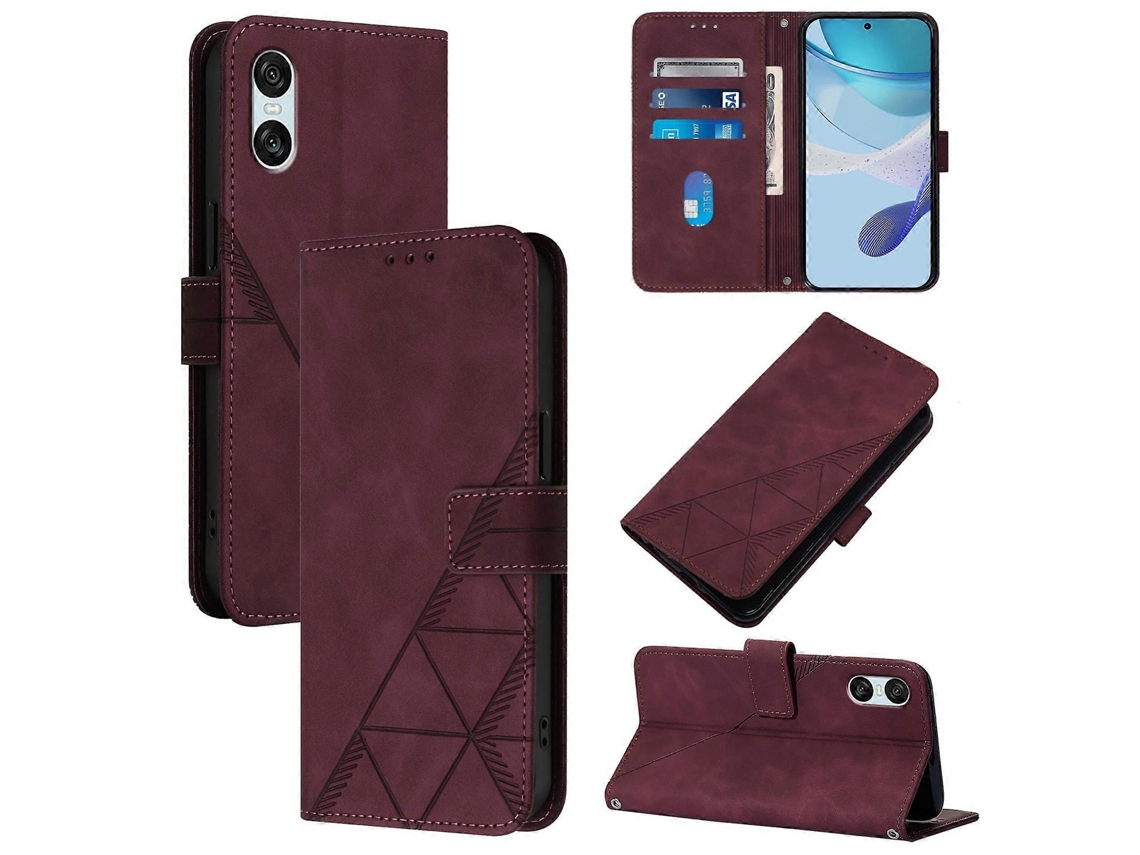 Capa De Celular De Couro Com Estampa 3d E Flip Crossbody