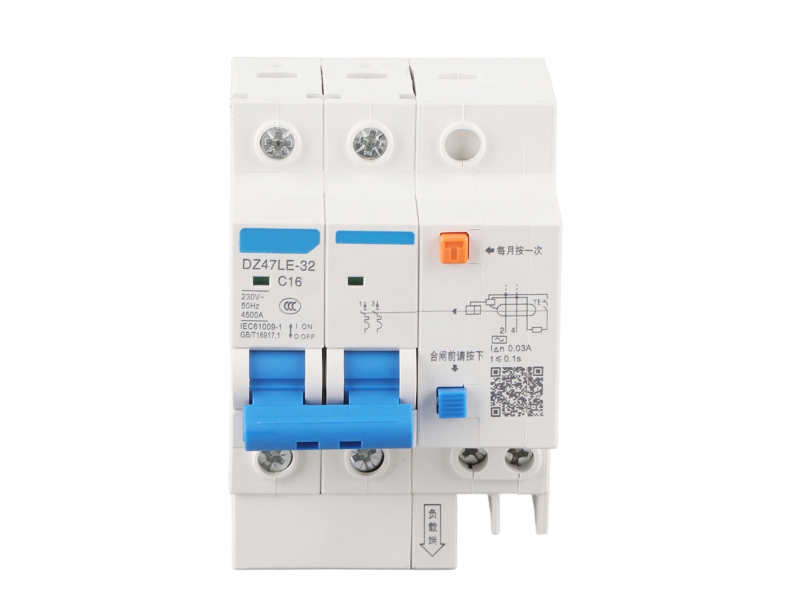 Laxiscreed Disjuntor Diferencial Residual 2p+2 16a Proteção Contra Fugas De Eletricidade