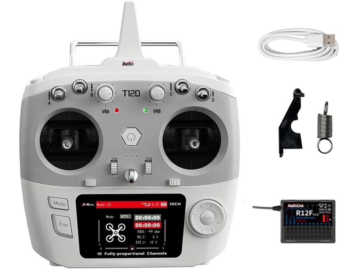 Transmissor RC Radiolink T12d + receptor R12f SFUSHOS