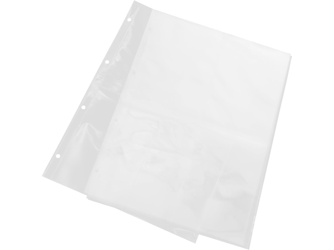60 Páginas Transparentes De Substituição Álbuns Fotos E Cartões, Em Polipropileno Branco, Duráveis,