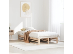 Vidaxl Cama Sem Colchão 90x190 Cm Madeira De Pinho Maciça