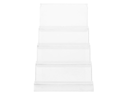 Suporte para Carteiras Topbathy, Expositor de em Acrílico Transparente com 4 Níveis, Estrutura Trapezoidal. Co