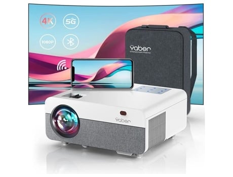 Projetor de vídeo 5g Wifi Bluetooth, Yaber Pro Y9 9000l Full Hd 1080p Projetor 4k Suporte Wifi Bluetooth 4d Correção Zoom R