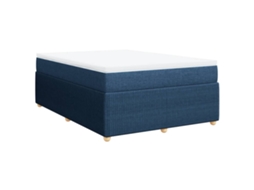 Box Spring Bed, Box Spring Beds Vidaxl Azul Tecido (160 X 200 Cm)