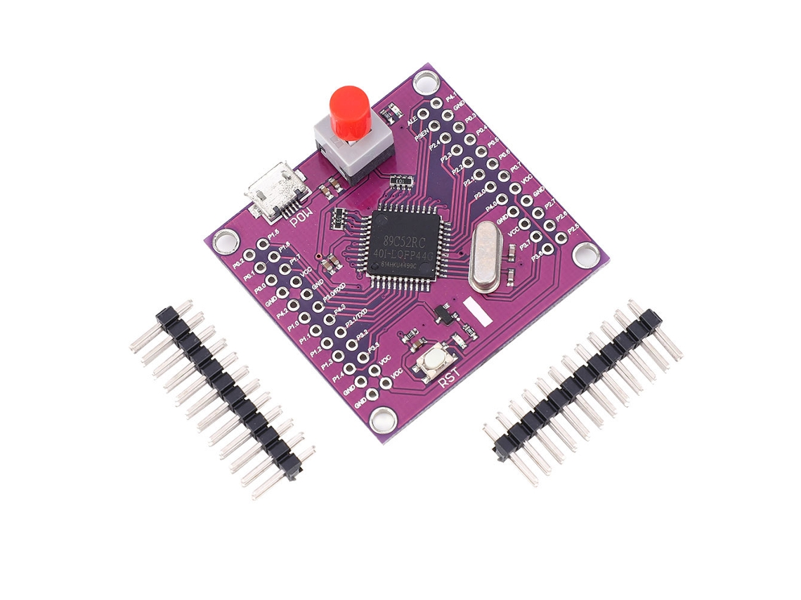 Hkj placa de Desarrollo Stc89c52rc Placa de Sistema Mínimo Microcomputador Cjmcu 52